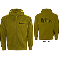 The Beatles mikina, Drop T Logo With Back Print Green, men´s