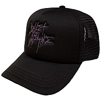 Bullet For My Valentine snapback, Purple Logo Mesh Back Black, unisex