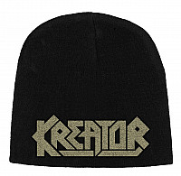 Kreator winter beanie cap, Kreator Logo Beige