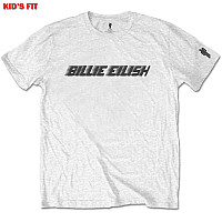 Billie Eilish t-shirt, Black Racer Logo White, kids