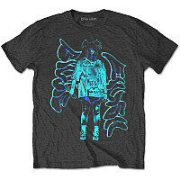 Billie Eilish t-shirt, Neon Graffiti Logo Charcoal Grey, men´s