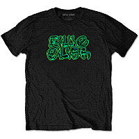 Billie Eilish t-shirt, Neon Logo Black, men´s