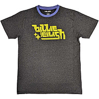 Billie Eilish t-shirt, Neon Green Logo Charcoal Grey, men´s