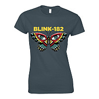 Blink 182 t-shirt, Butterfly Girly Grey, ladies