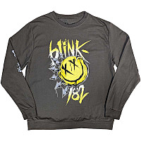 Blink 182 mikina, Sweatshirt Big Smile Sleeve Print Charcoal Grey, men´s