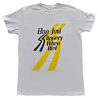 Bon Jovi t-shirt, Slippery When Wet White, men´s