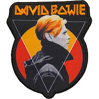 David Bowie tkaná patch/nažehlovačka PES 100x85 mm, Triangle