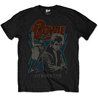 David Bowie t-shirt, 1972 World Tour Black, men´s