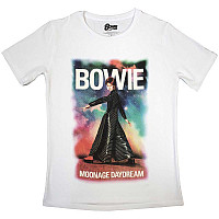 David Bowie t-shirt, Moonage 11 Fade White, ladies