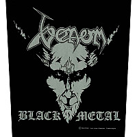 Venom back patch CO+PES 30x27x36 cm, Black Metal