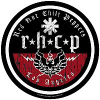 Red Hot Chilli Peppers back patch průměr 29 cm, L.A. Biker