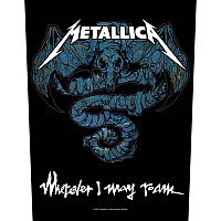 Metallica back patch CO+PES 30x27x36 cm, Wherever I May Roam