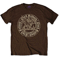 Black Sabbath t-shirt, Henry Pyramid Emblem Chocolate Brown, men´s