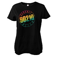 Beverly Hills 90210 t-shirt, Distressed Logo Girly Black, ladies