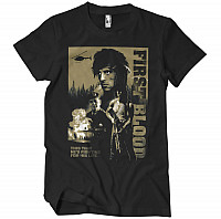 Rambo t-shirt, First Blood Black, men´s