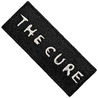 The Cure tkaná patch/nažehlovačka PES 105 x 40 mm, Text Logo