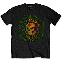 Cypress Hill t-shirt, South Gate Logo & Leaves Black, men´s