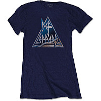 Def Leppard t-shirt, Triangle Logo Navy, ladies