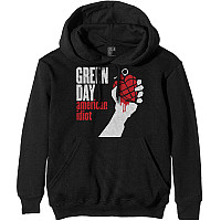 Green Day mikina, American Idiot Hoodie Black, men´s