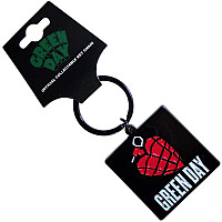 Green Day kovová keychain 40 x 40mm, Grenade Logo