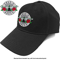 Guns N Roses snapback, Silver Circle Logo Black