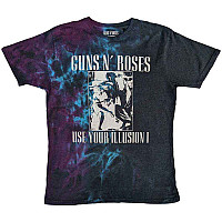 Guns N Roses t-shirt, Use Your Illusion Monochrome Dye Wash Blue, men´s