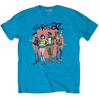 Gorillaz t-shirt, Group Circle Rise Blue, men´s