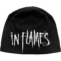 In Flames winter bavlněný beanie cap, Logo Black, unisex