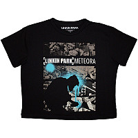 Linkin Park t-shirt Crop Top, Meteora Drip Collage Black, ladies