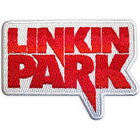 Linkin Park tkaná patch/nažehlovačka PES 95 x 70 mm, Red Logo