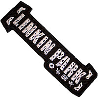 Linkin Park tkaná patch/nažehlovačka PES 95 x 30 mm, Bracket Logo