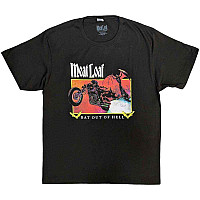 Meat Loaf t-shirt, Bat Out Of Hell Rectangle Charcoal Grey, men´s