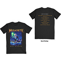 Megadeth t-shirt, Rust In Peace 30th Tracklist (Back Print) Black, men´s