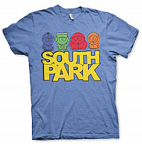 South Park t-shirt, Sketched Blue Heather, men´s