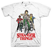 Stranger Things t-shirt, Bikes White, men´s