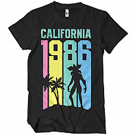 Stranger Things t-shirt, California 1986 Black, men´s