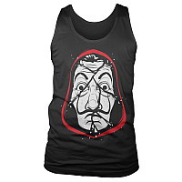 La Casa De Papel tank top, Cracked Mask Black, men´s