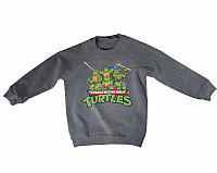 Želvy Ninja mikina, Distressed Group Sweatshirt Grey, kids