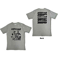 Nirvana t-shirt, Incesticide Stacked Logo BP Light Green, men´s