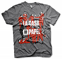 La Casa De Papel t-shirt, La Pandilla Dark Grey, men´s