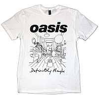 Oasis t-shirt, Definitely Maybe Line Drawing White, men´s