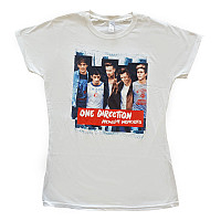 One Direction t-shirt, Midnight Memories Strips White, ladies