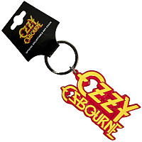 Ozzy Osbourne kovová keychain 65mm x 40mm, Stacked Logo Yellow