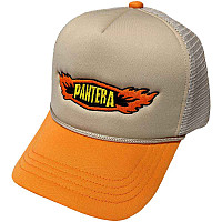 Pantera snapback, Flames Logo Mesh Orange & Sand, unisex