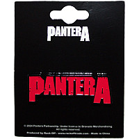 Pantera kovový odznak 40x15x2 mm, Red Logo