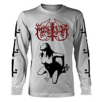 Marduk t-shirt long rukáv, Fuck Me Jesus White, men´s