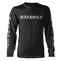 Bathory t-shirt long rukáv, Logo Sleeve Print Black, men´s