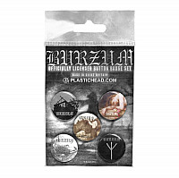 Burzum button badges – 5 pieces 25 mm, Button Badge Set 1 Burzum