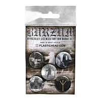 Burzum button badges – 5 pieces 25 mm, Button Badge Set 2 Burzum