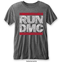 Run DMC t-shirt, DMC Logo Burn Out Grey, men´s